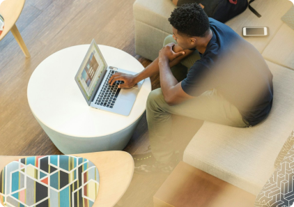 arial-shot-of-person-on-laptop