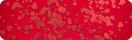 hearts-on-red-background